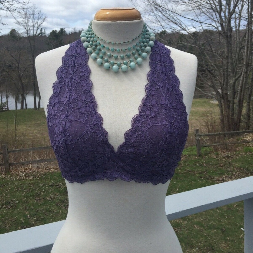 free people intimately Bralette X-small Purple NWT